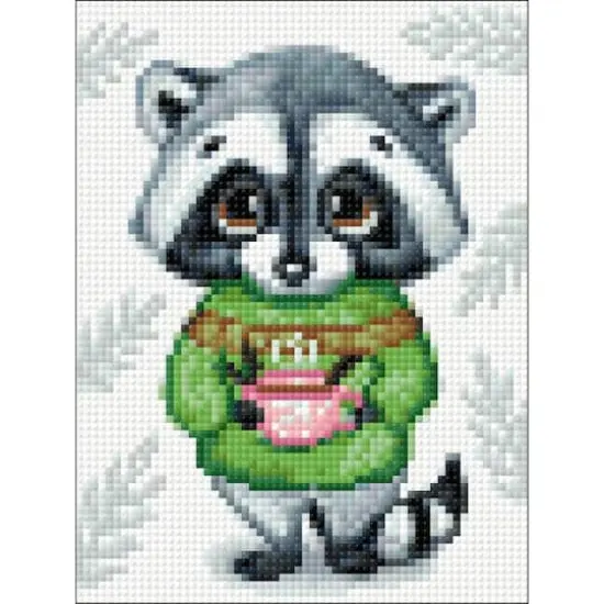 Crafting Spark Cute Racoon Diamond Painting Kit {1}