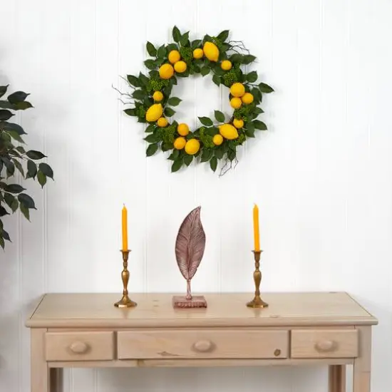20" Lemon Wreath {3}