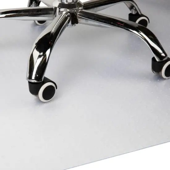 Mind Reader 47.5" Clear Rolling Chair Carpet Protection Mat {5}
