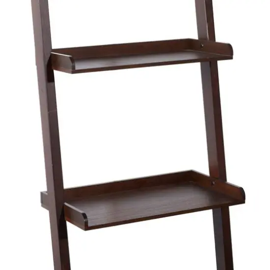 Brown Wood Traditional Shelving Unit, 69 " x 21 " x 14 " {5}