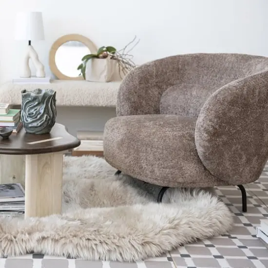 Hello Honey® 7.5" Gray Organic Ceramic Vase with Crackle Glaze {5}