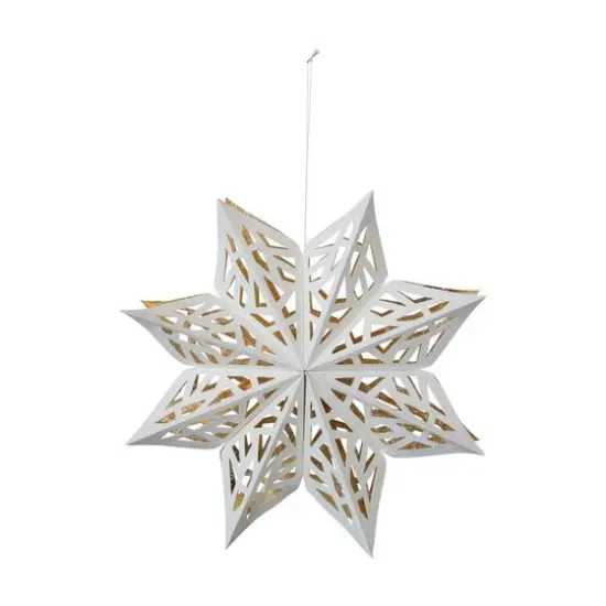Hello Honey&reg; 12" White Paper Snowflake Ornament {1}