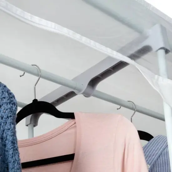 Honey Can Do White Freestanding Storage Closet With Cover {4}