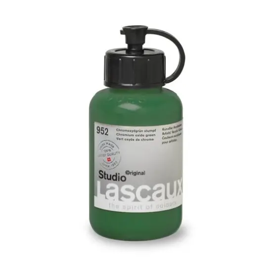 Lascaux Studio Acrylic Paint, 85mL 952 Chromium Oxide Green {4}