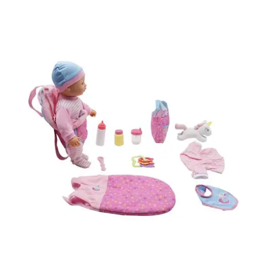 Dream Collection 16" Butterfly Romper Baby Doll Travelling Set {4}