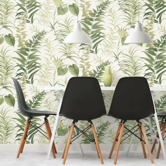 RoomMates Fern Forest Peel & Stick Wallpaper Mural Green {9}