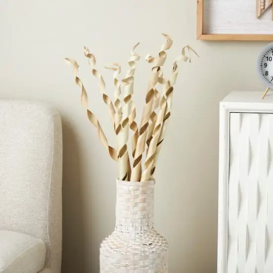 Cream Palm Leaf Tall Rolled Natural Foliage Bundle {7}