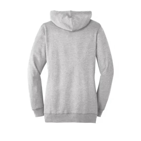 District&reg; Women's Lightweight Fleece Hoodie Heathered Grey {5}