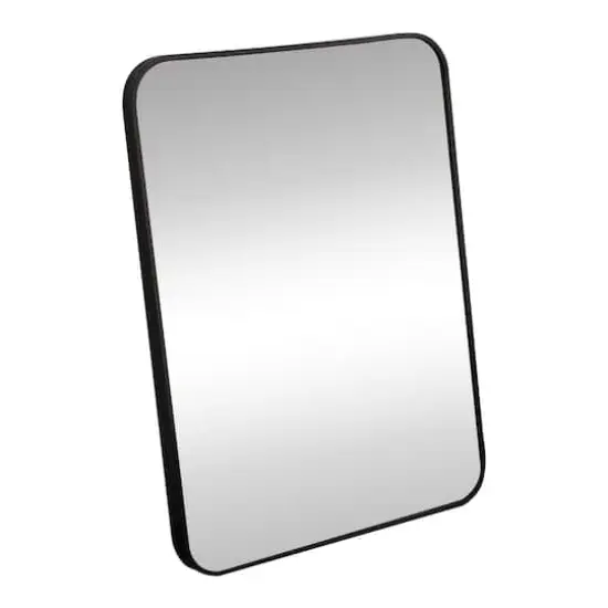 18" x 24" Black Rounded Corner Metal Decorative Mirror by Ashland&reg; {3}