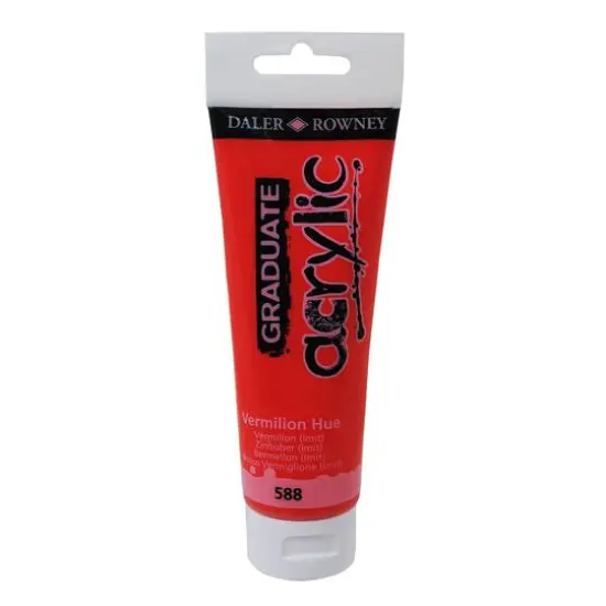 Daler-Rowney® Graduate Acrylic Paint, 120mL 588 Vermilion Hue {1}
