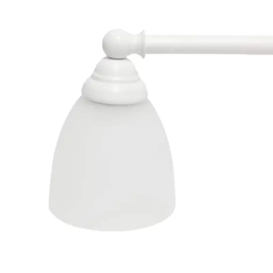 Lalia Home Essentix 3 Light Clear Shade Vanity White {7}