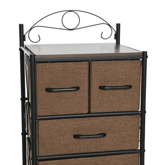 Household Essentials Victoria 54" 8-Drawer Narrow Dresser Walnut {7}