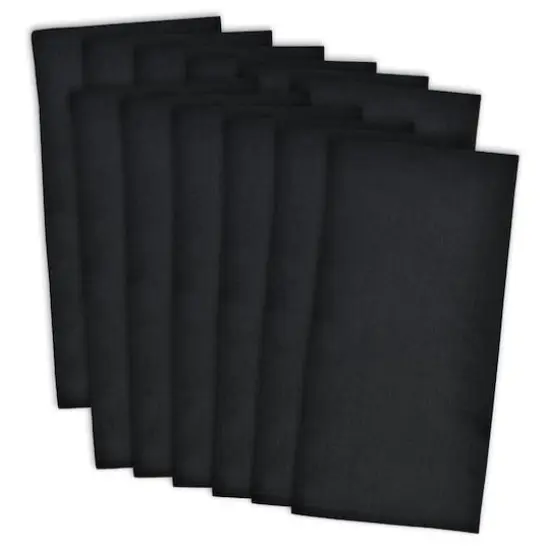 DII&reg; Flat Woven Dishtowels, 12ct. Black {1}