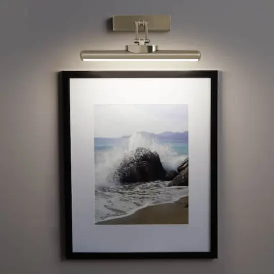 Rechargeable LED Wall-Mounted Gallery Light by Studio Décor® Brushed Nickel {5}
