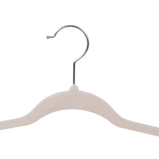 Honey Can Do Ivory Slim-Profile Non-Slip Velvet Hangers, 25ct. {4}