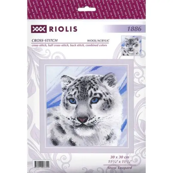 RIOLIS Snow Leopard Cross Stitch Kit {1}