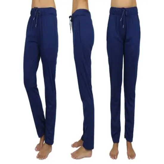 Galaxy by Harvic Women's Loose Fit Classic Lounge Pants Navy {1}