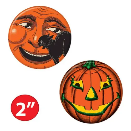 Beistle Vintage Halloween Buttons, 6ct. {6}
