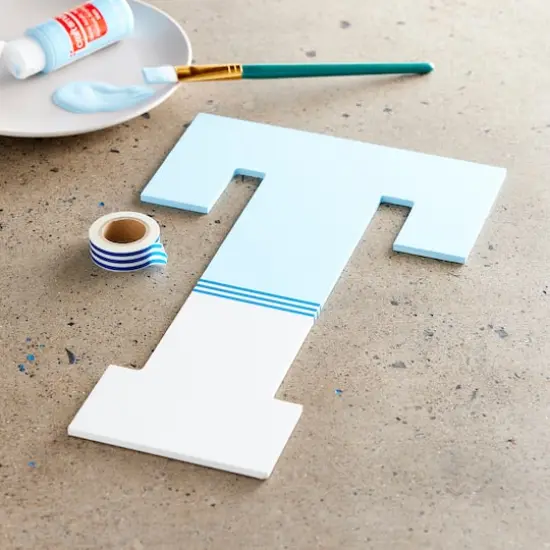 13" White MDF Uppercase Letter by Make Market&reg; T {3}
