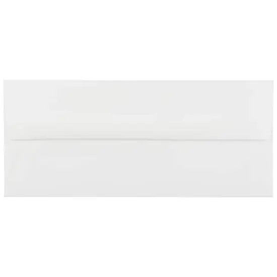 JAM Paper 4.12" x 9.5" Bright White Wove Strathmore Business Envelopes, 50ct. {1}