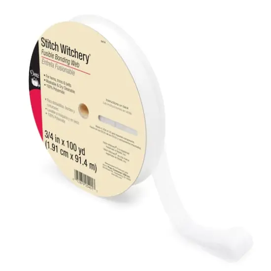 Dritz&reg; Stitch Witchery&reg; White Fusible Bonding Web, 0.75'' x 100yd. {3}