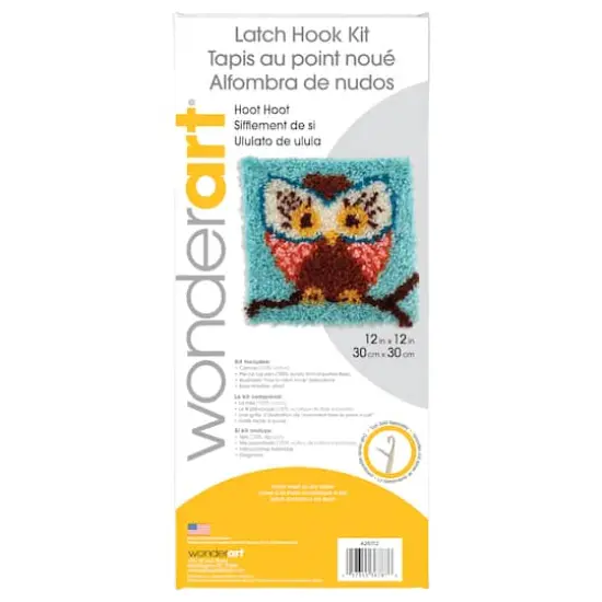 Wonderart&reg; Hoot Hoot Latch Hook Kit {1}