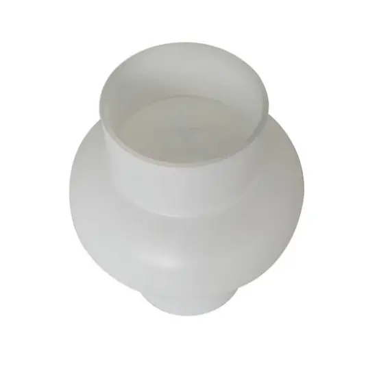 White Glass Unique Trumpet Vase Set {10}