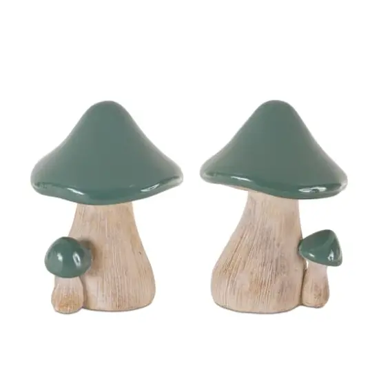 6.25" Garden Mushroom D&eacute;cor Set {1}