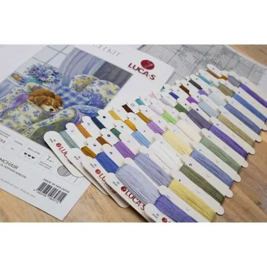 Luca-S Cozy Armchair Counted Cross-Stitch Kit {5}