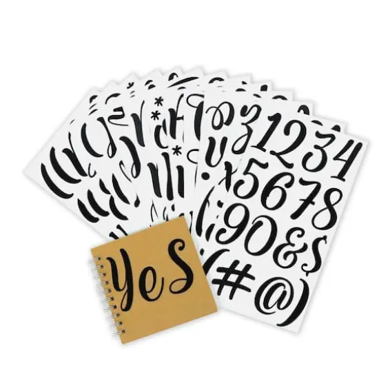 Black Hand Letter Alphabet Stickers by Recollections&trade; {3}