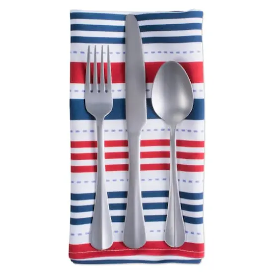DII&reg; Patriotic Stripe Outdoor Napkin, 6ct. {3}