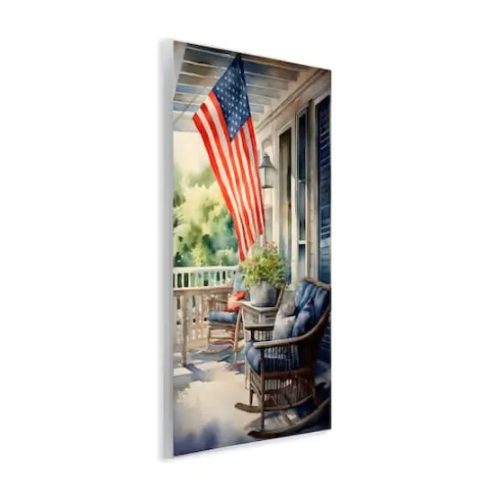 Stupell Industries Porch with American Flag Wall Plaque Art {4}