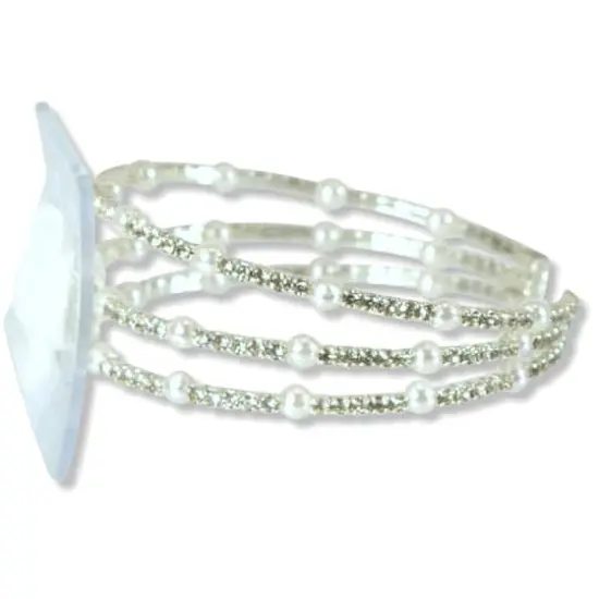 Jam Paper Windsor Flower Bracelet Dazzle {1}