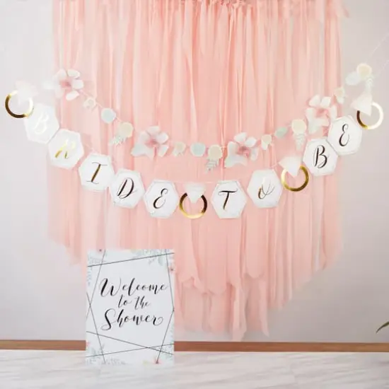 Kate Aspen&reg; Geometric Floral Bridal Shower Party D&eacute;cor Kit with Gold Foil {4}