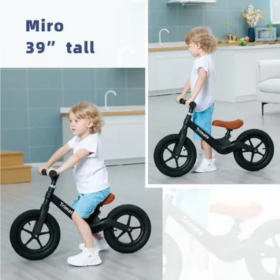 Trimate Black 2 Wheel Balance Bike {6}
