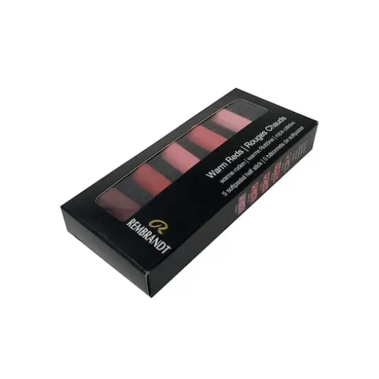 Rembrandt 5 Color Warm Reds Half Stick Soft Pastel Set {5}