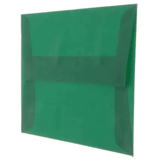 JAM Paper A6 Translucent Vellum Envelopes, 25ct. Racing Green {4}