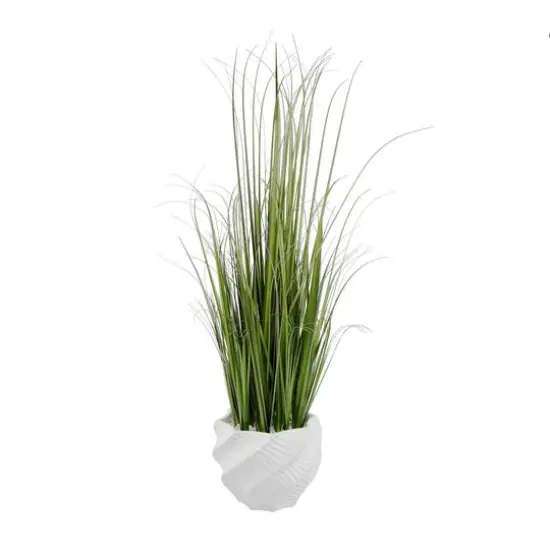 Flora Bunda&reg; 3ft. Grass in White Cement Pot {1}