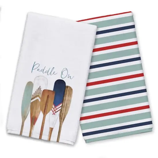Paddle On Tea Towel Set {1}