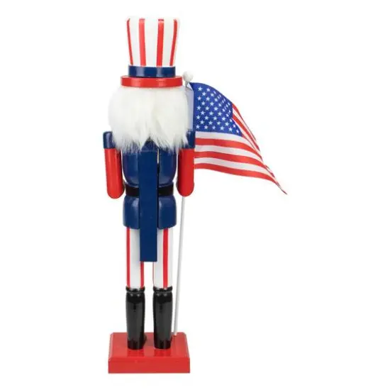 15" Patriotic Uncle Sam Nutcracker Accent {6}