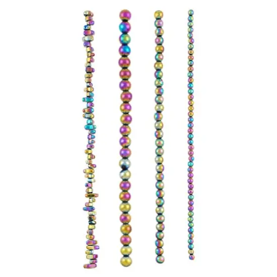 Mixed Rainbow Reconstituted Hematite Beads by Bead Landing&trade; {4}