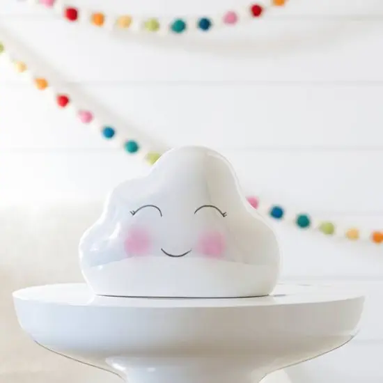 Kate Aspen&reg; Iridescent Cloud Ceramic Bank {5}