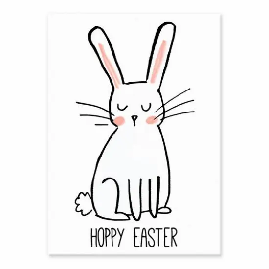 Hoppy Easter Bunny Tabletop Canvas Art {1}