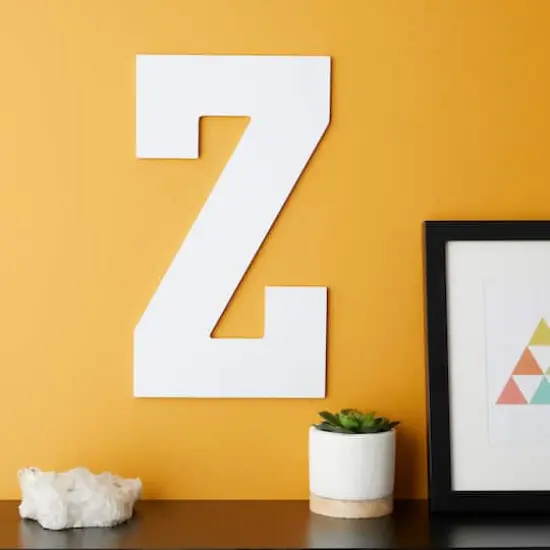 13" White MDF Uppercase Letter by Make Market&reg; Z {3}