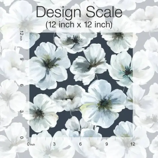 RoomMates Tamara Day Hawthorn Blossom Peel & Stick Wallpaper Blue {8}