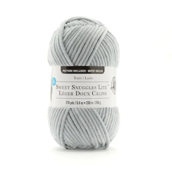 Sweet Snuggles&trade; Lite Yarn by Loops & Threads&reg; Silver {1}