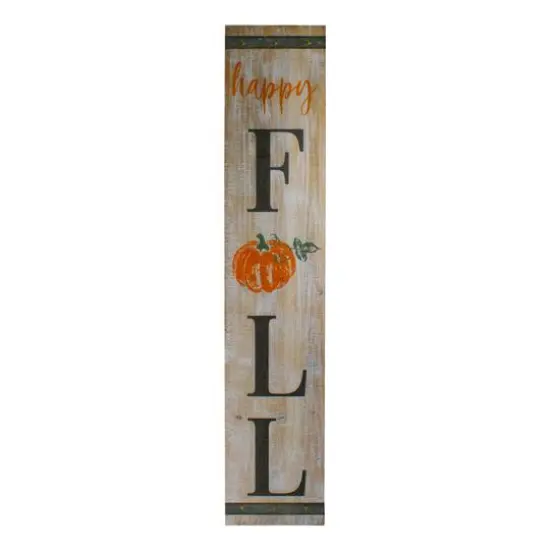 48" Orange & Black Happy Fall Wall Sign {1}