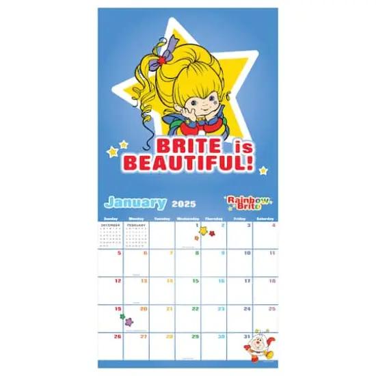 TF Publishing 2025 Rainbow Brite Wall Calendar {5}