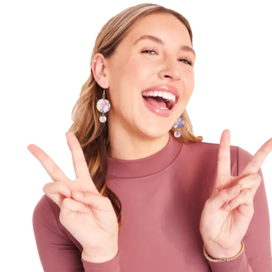 Faber-Castell&reg; Painted Acrylic Earrings {6}