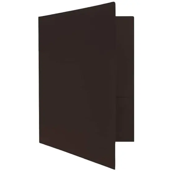 JAM Paper Premium Matte 2-Pocket Folders, 100ct. Chocolate Brown {6}